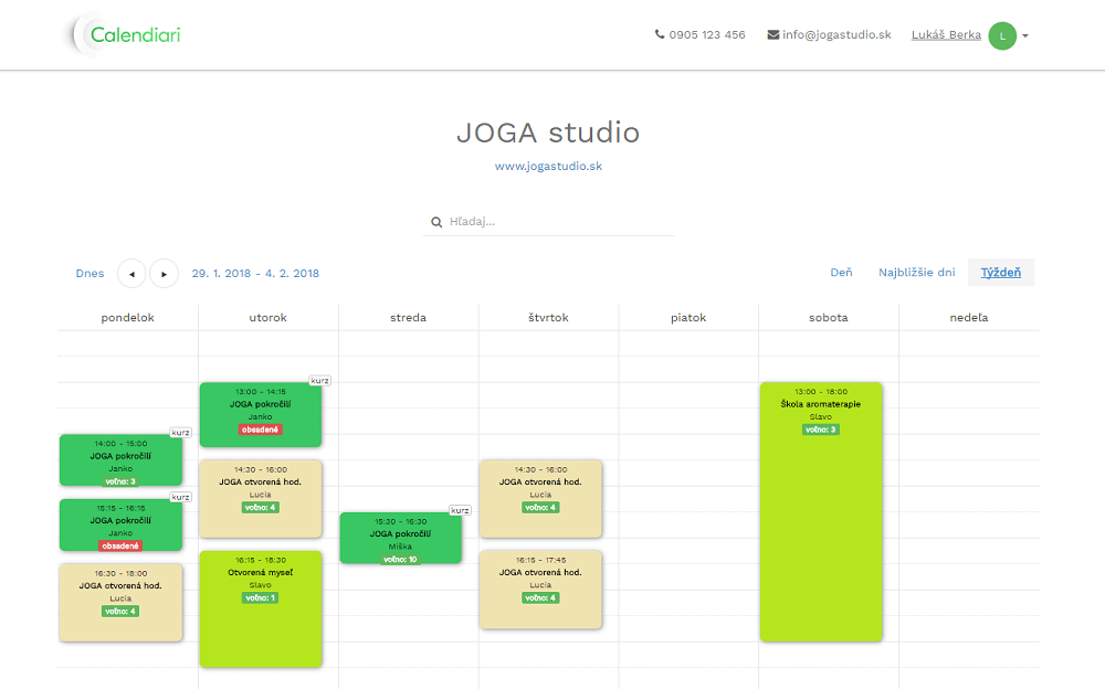 online rezervacny system