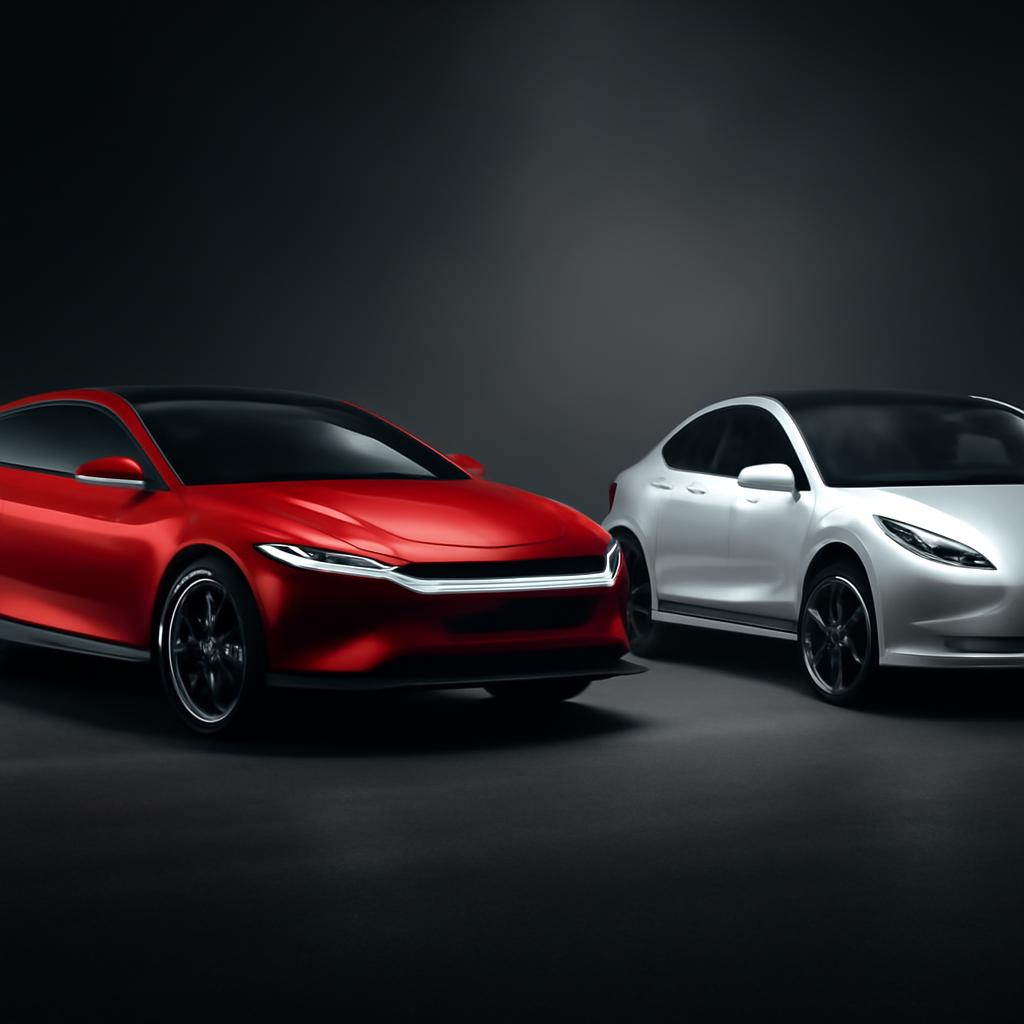 BYD Seal a Tesla Model 3 vedľa seba na asfalte