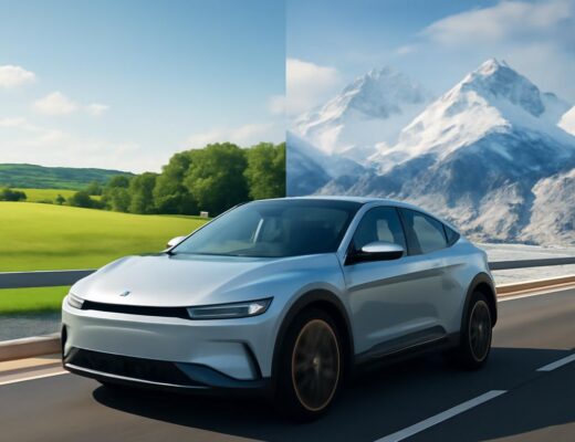 Dojazd elektromobilu v lete vs v zime — porovnanie