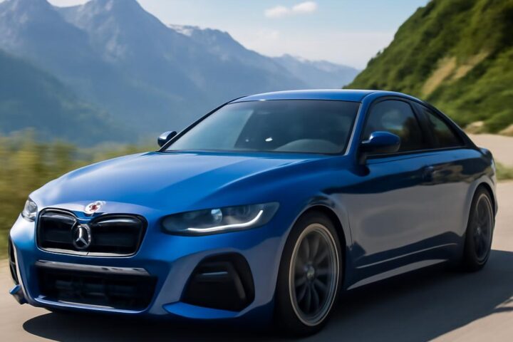 BMW i4 M50 elektrické M auto na ceste