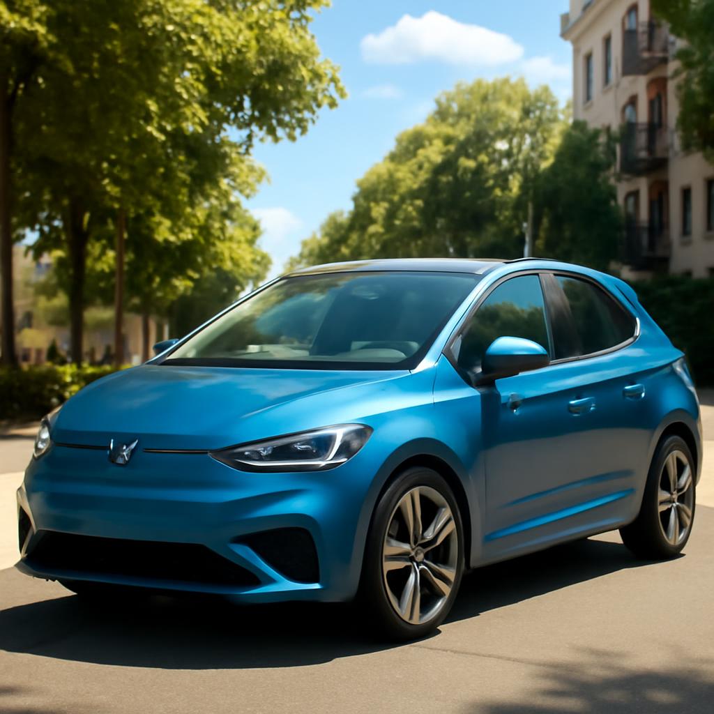 Elektromobil Renault Mégane E-Tech v meste v lete