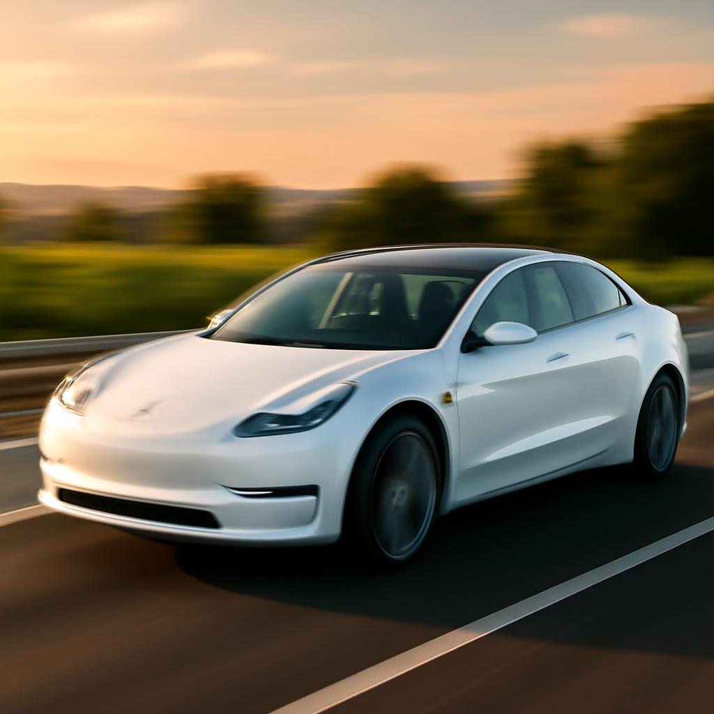 Tesla Model 3 Long Range AWD na slovenskej diaľnici
