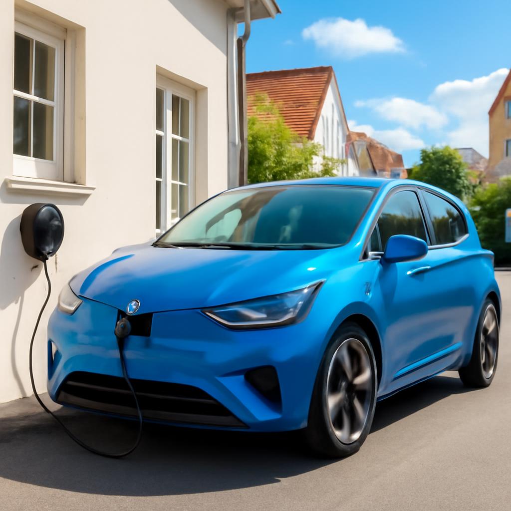 Elektromobil pri domácej nabíjacej stanici — dotácie na elektromobily na Slovensku 2026