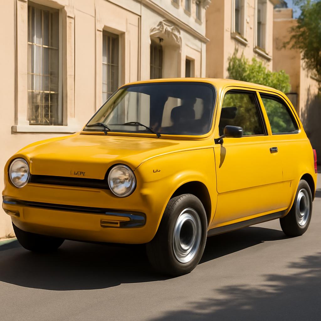 Renault 5 E-Tech – retro elektromobil v žltej farbe na mestskej ulici